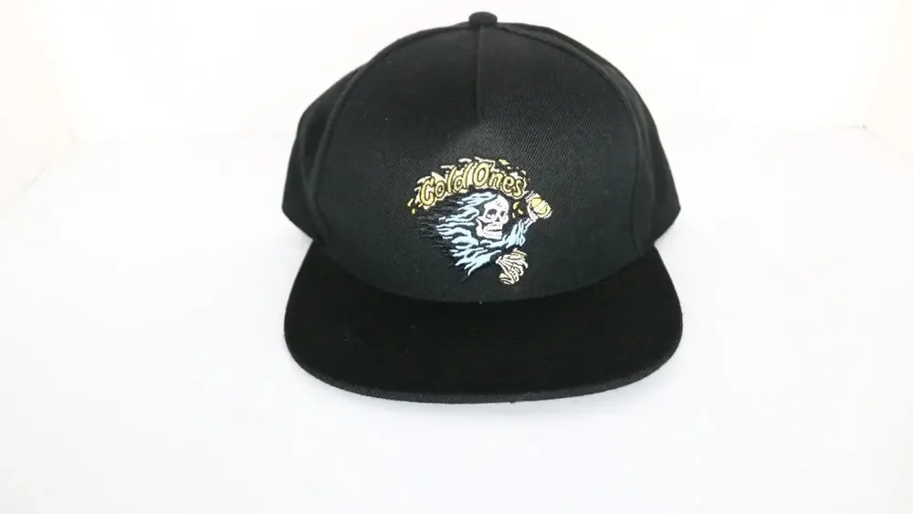 Vans Off The Wall Black Cold One’s Adjustable Hat Beer Reaper Embroidered